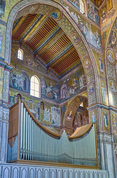 이탈리아 몬레알레 2022 마리아누오바 대성당 비잔틴 모자이크 몬레알레의 두오모로 도알려져 — 스톡 사진