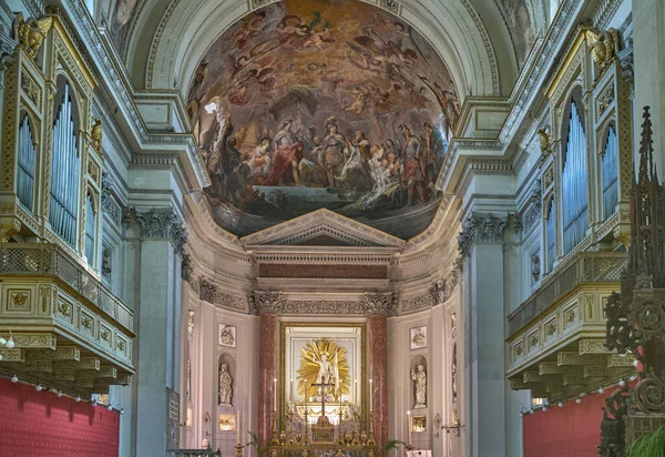 Palermo Italien Oktober 2022 Huvudaltaret Katedralen Primatial Metropolitan Basilikan Den — Stockfoto