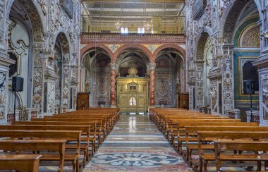Palermo, İtalya - 26 Aralık 2018: Santa Caterina d 'Alessandria Kilisesi