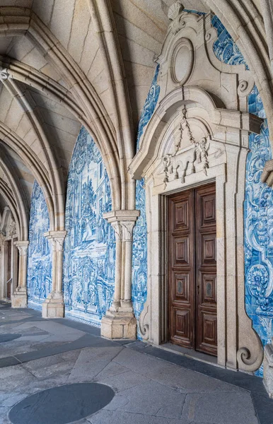 Porto Portugal April 2023 Cloister Porto Cathedral Cathedral Assumption Our — Stock Photo, Image