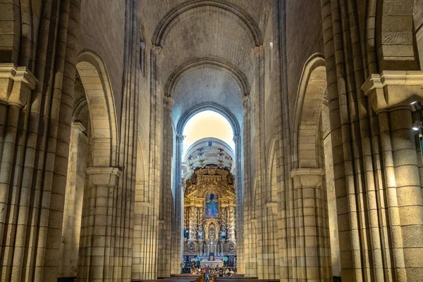 Porto Portugal April 2023 Het Schip Van Kathedraal Van Porto — Stockfoto
