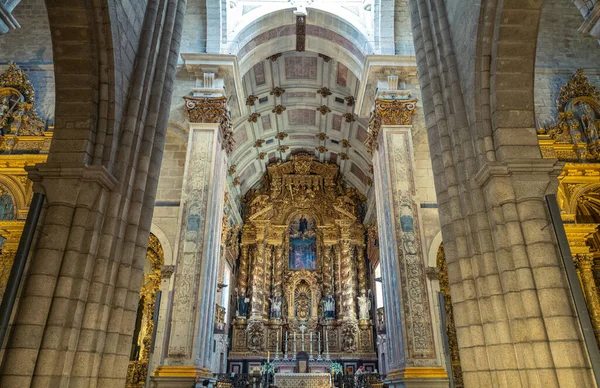 Porto Portekiz Nisan 2023 Porto Katedrali Nin Ana Sunağı — Stok fotoğraf