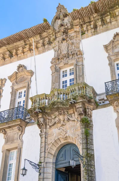 Porto Portugal Balcony Main Entrance Door Bishop Palace — Stock Photo, Image