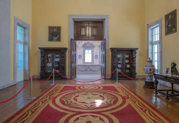 Oporto Portogallo Aprile 2023 Sala Degli Specchi Del Palazzo Vescovile — Foto Stock