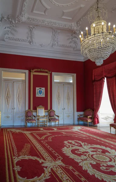 Porto Portugal April 2023 Large Reception Hall Bishop Palace — Stock Photo, Image