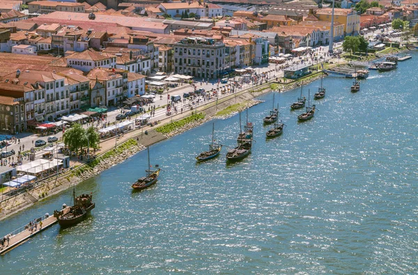 Oporto Portogallo Aprile 2023 Villaggio Pescatori Del Quartiere Gaia Visto — Foto Stock