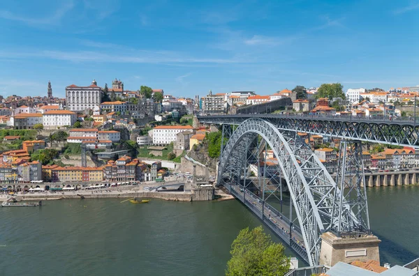 Porto Portugal April 2023 Dom Louis Bridge Old Town Background — Stock Photo, Image