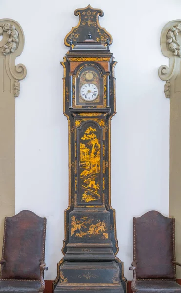 Porto Portugal April 2023 Antique Pendulum Clock Sacristy Dos Clericos — Stock Photo, Image