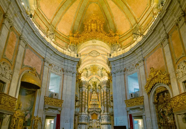 Porto Portugalia Kwietnia 2023 Nawa Kościoła Dos Clericos — Zdjęcie stockowe