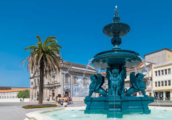 포르투 포르투갈 2023 곤돌라 광장에 사자들의 — 스톡 사진