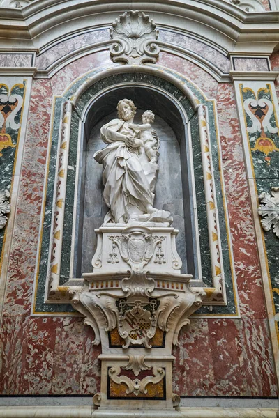 Таранто Італія Листопада 2022 Священні Скульптури Мармурові Інгредієнти Каплиці Бароко — стокове фото