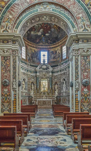 Taranto Novembre 2022 Sculture Sacre Gli Intarsi Marmorei Della Cappella — Foto Stock