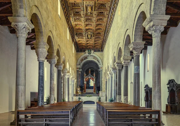Taranto Itália Novembro 2022 Nave Catedral São Cataldo — Fotografia de Stock