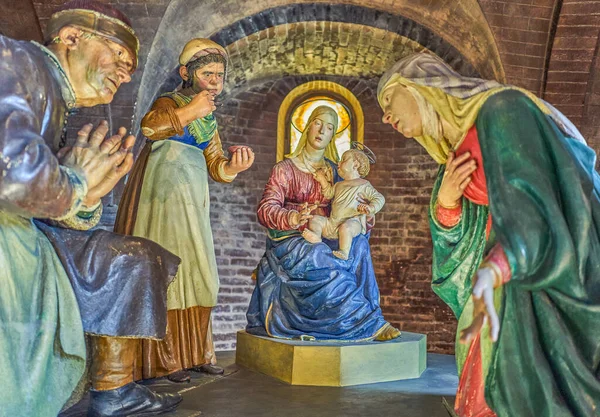 Modena Itália Março 2019 Detalhe Altar Capela Sacramento Das Túmulo — Fotografia de Stock