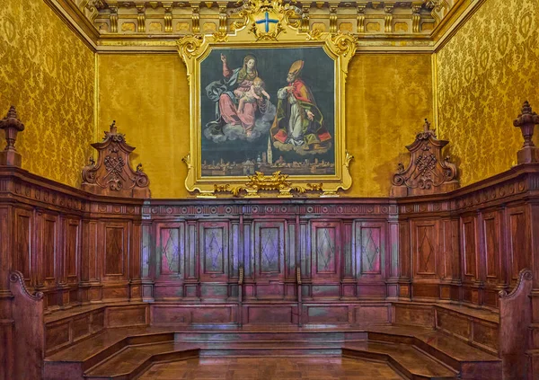 Modena Itálie Března 2019 Radniční Palác Místnost Staré Rady — Stock fotografie