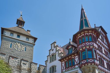 Constance, Almanya - 15 Haziran 2023: Schnetztor Kapısı 'nın görüntüsü