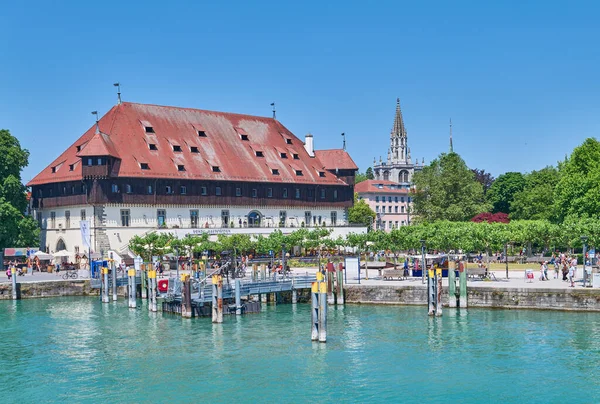 Constance Germany June 2023 View Main Harbor Lake Council Building — Stock Photo, Image