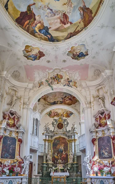 Mainau Island Germany June 2023 Paintings Decorations Interior Mary Church — Stock Photo, Image