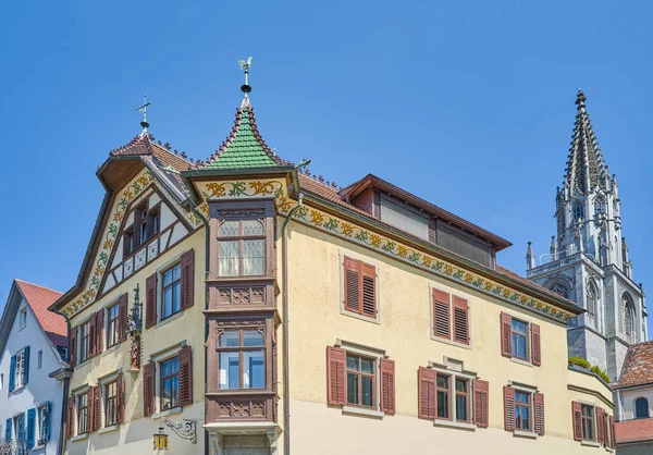 Konstanz Deutschland Ein Traditionell Dekoriertes Haus Der Nähe Der Liebfrauenkathedrale — Stockfoto