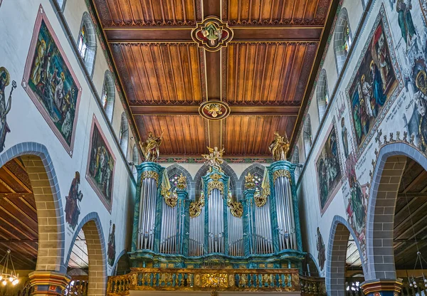 Constance Alemanha Junho 2023 Nave Órgão Igreja Santo Estêvão — Fotografia de Stock