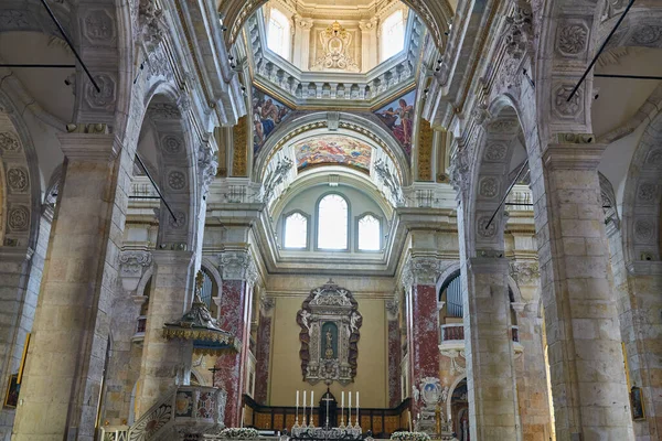 Cagliari Italien Juli 2023 Vågen Och Huvudaltaret Katedralen Saint Mary — Stockfoto