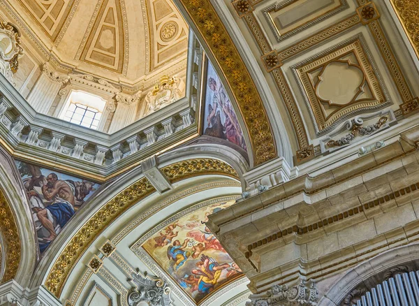 Cagliari Italien Juli 2023 Die Deckenfresken Der Kathedrale Santa Maria — Stockfoto