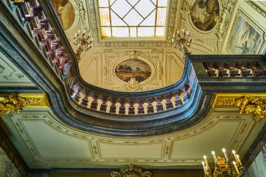Berlin, Almanya - 31 Temmuz 2019 Berlin Katedrali 'nin kutsal merdiveni (Berliner Dom)