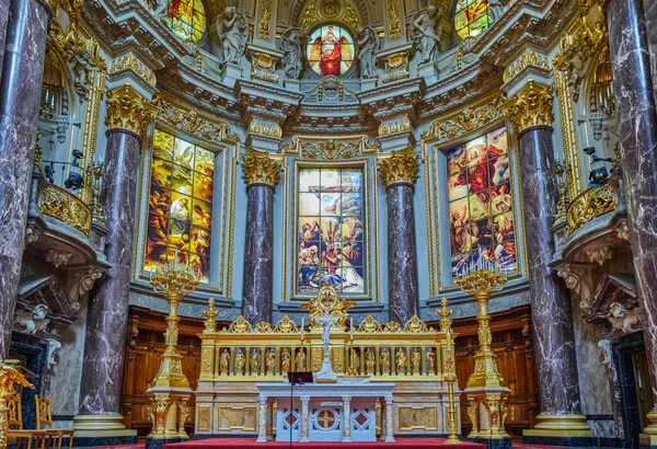 Berlin Germany Juky 2019 Main Altar Berlin Cathedral Berliner Dom — Stock Photo, Image