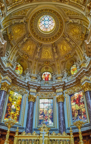 Berlino Germania Giugno 2019 Altare Maggiore Della Cattedrale Berlino Berliner — Foto Stock