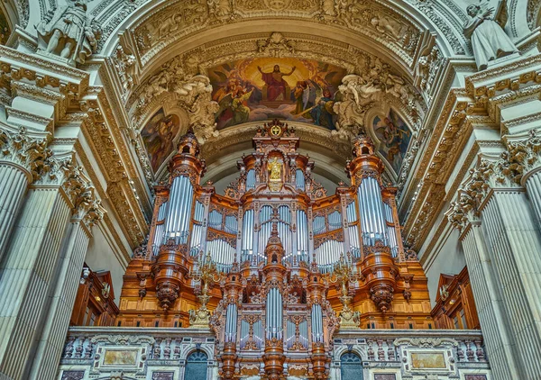 Berlim Alemanha Juky 2019 Órgão Catedral Berlim Berliner Dom — Fotografia de Stock