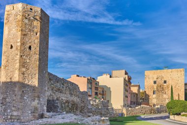 Tarragona, İspanya, şehir duvarları.