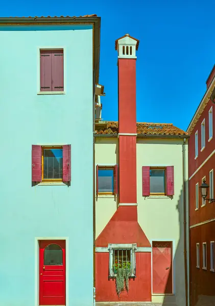 Caorle Italy Detaail Typical Colorful Houses Shops Old Town — Stock Photo, Image