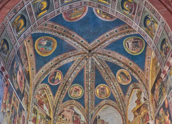 Parma Italië Februari 2020 Het Plafond Van Valeri Kapel Kathedraal — Stockfoto
