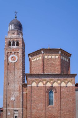 İtalya, Chioggia, Duomo (Santa Maria Assunta Katedrali) ve Roma tarzı çan havlusu