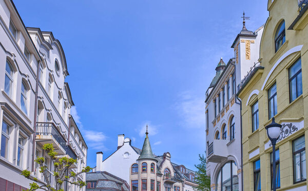 Alesund, Norway, Art Nouveau architctures in the old town