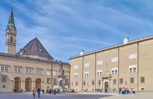 Salzburg Ausztria 2022 Október Kilátás Residence Térre Dom Quartier Múzeum Jogdíjmentes Stock Képek