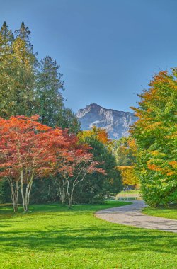 Salzburg, Avusturya, Hellbrunn Sarayı 'nın parkı