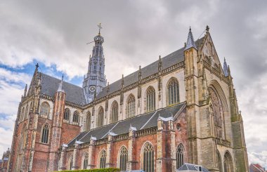 Haarlem, Hollanda, eski kasaba, St. Bavo Kilisesi (Grote Kerk)