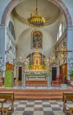 Arqua Petrarca, İtalya, şair Petrarca 'nın evinin ön cephesi (Francesco Petrarca)