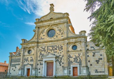 Teolo, Italy, the curch of The Benedectine  Abbey  Santa Maria Assunta of Praglia clipart