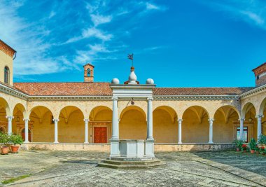 Teolo, İtalya, Benedectine Manastırı Praglia 'lı Santa Maria Assunta