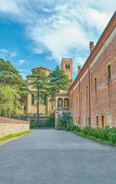 Stock image Teolo, Italy, view of The Benedectine  Abbey  Santa Maria Assunta of Praglia