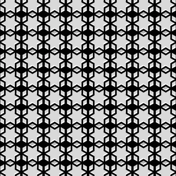 Modern Dynamic Pattern Vector Black White Star Pattern Vector Illustration Vecteur En Vente