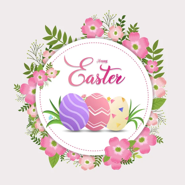 Beautiful Easter Day Design Background Vector Happy Easter Day Background Vecteur En Vente