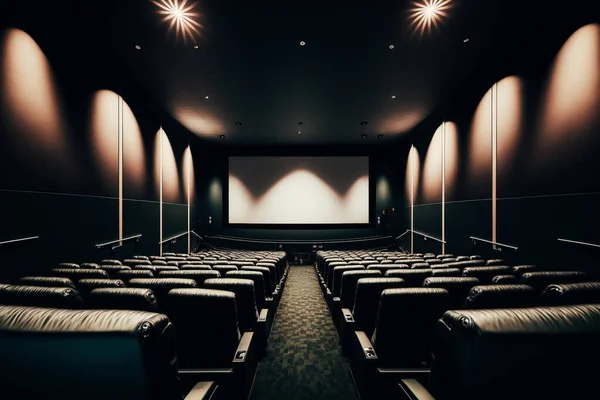 An image of a modern and sleek cinema auditorium
