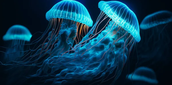 Background of Jellyfish Japanese Sea Nettle