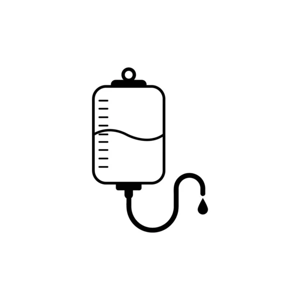 Infüzyon Simgesi Logo Vektör Tasarım Şablonu — Stok Vektör