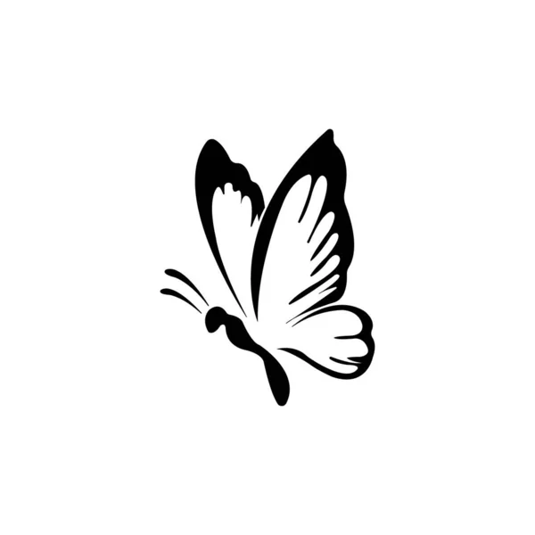 Butterfly Icon Logo Vector Design Template — Stock Vector