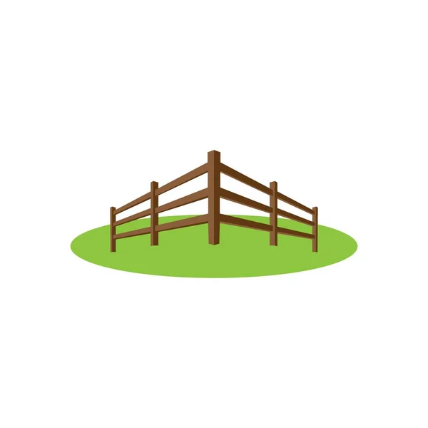 Значок Паркану Логотип Векторний Дизайн Шаблон — стоковий вектор