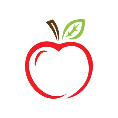 Apple simgesi logo vektör tasarım şablonu